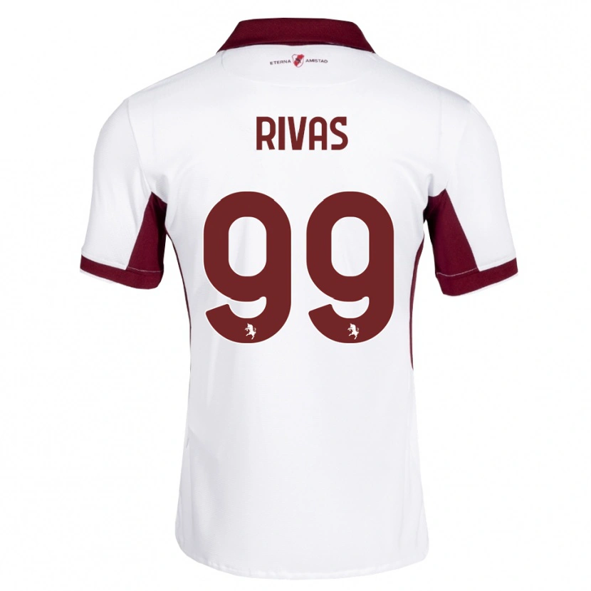 Danxen Donna Maglia Feder Rivas #99 Borgogna Bianco Rosso Kit Gara Away 2026/27 Maglietta