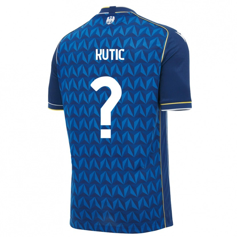 Danxen Donna Maglia Stefan Kutic #0 Blu Reale Blu Bianco Kit Gara Away 2026/27 Maglietta