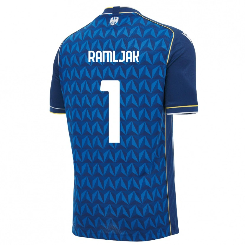 Danxen Donna Maglia Emanuel Ramljak #1 Blu Reale Blu Bianco Kit Gara Away 2026/27 Maglietta