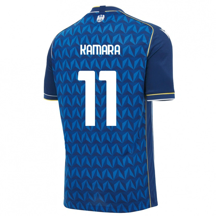 Danxen Donna Maglia Hassane Kamara #11 Blu Reale Blu Bianco Kit Gara Away 2026/27 Maglietta