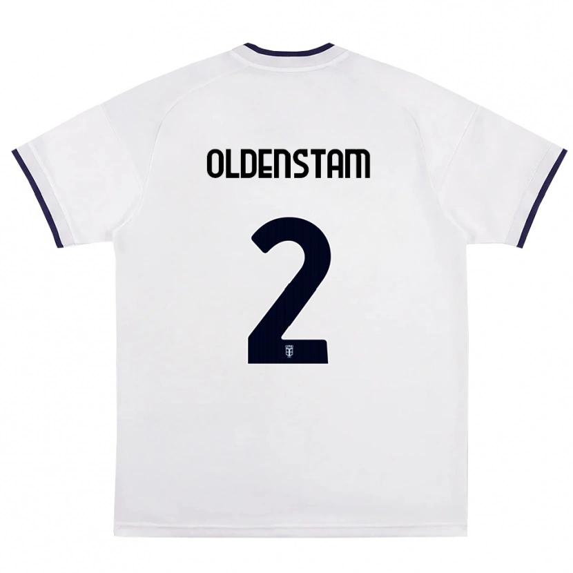 Danxen Donna Maglia Lyfe Oldenstam #2 Bianco Rosso Blu Reale Kit Gara Away 2026/27 Maglietta