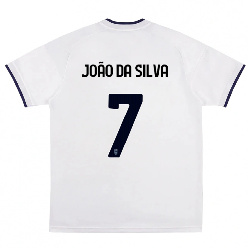 Danxen Donna Maglia Miguel Silva #7 Bianco Rosso Blu Reale Kit Gara Away 2026/27 Maglietta