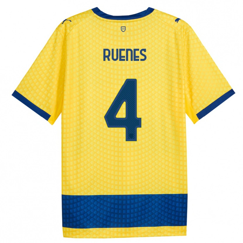 Danxen Donna Maglia Roger Ruenes #4 Giallo Blu Nero Kit Gara Away 2026/27 Maglietta