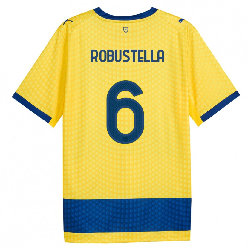 Danxen Donna Maglia Daniele Robustella #6 Giallo Blu Nero Kit Gara Away 2026/27 Maglietta