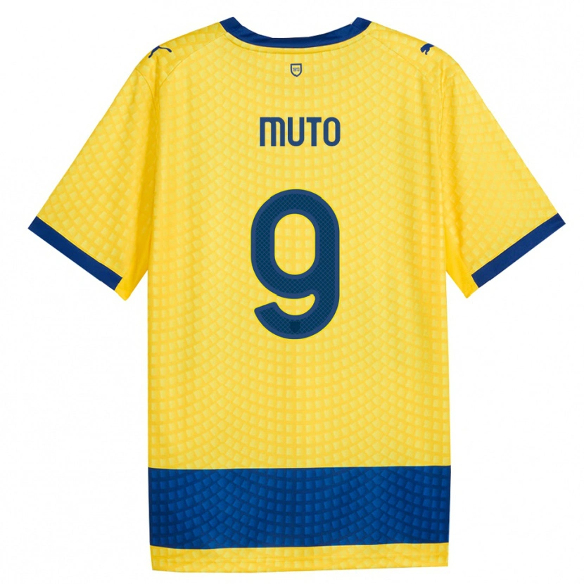 Danxen Donna Maglia Andrea Muto #9 Giallo Blu Nero Kit Gara Away 2026/27 Maglietta