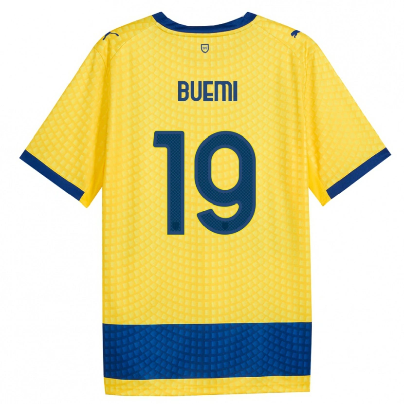 Danxen Donna Maglia Federico Buemi #19 Giallo Blu Nero Kit Gara Away 2026/27 Maglietta
