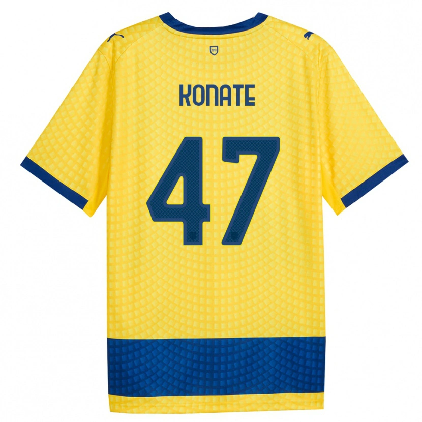 Danxen Donna Maglia Abdou-Salam Konate #47 Giallo Blu Nero Kit Gara Away 2026/27 Maglietta