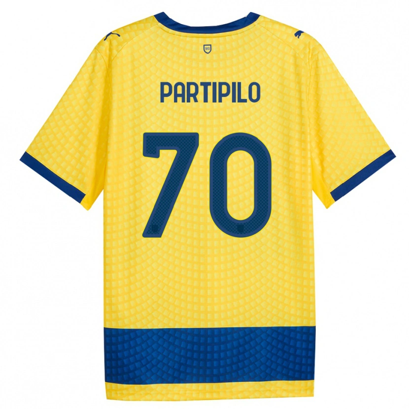 Danxen Donna Maglia Anthony Partipilo #70 Giallo Blu Nero Kit Gara Away 2026/27 Maglietta