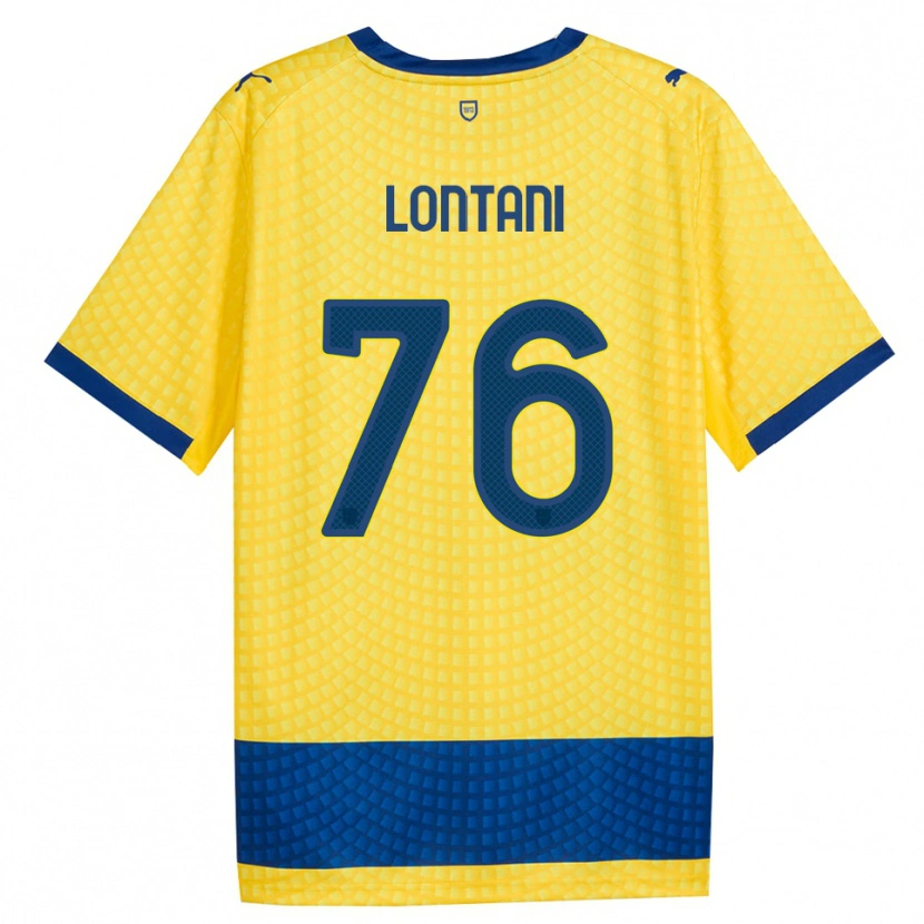 Danxen Donna Maglia Simone Lontani #76 Giallo Blu Nero Kit Gara Away 2026/27 Maglietta