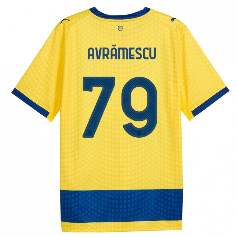 Danxen Donna Maglia Ianis Avrămescu #79 Giallo Blu Nero Kit Gara Away 2026/27 Maglietta