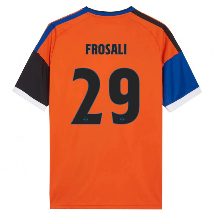 Danxen Donna Maglia Jacopo Frosali #29 Arancione Blu Nero Bianco Kit Gara Away 2026/27 Maglietta