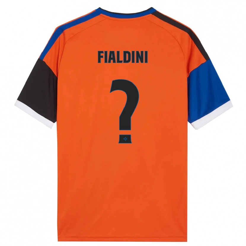 Danxen Donna Maglia Filippo Fialdini #0 Arancione Blu Nero Bianco Kit Gara Away 2026/27 Maglietta