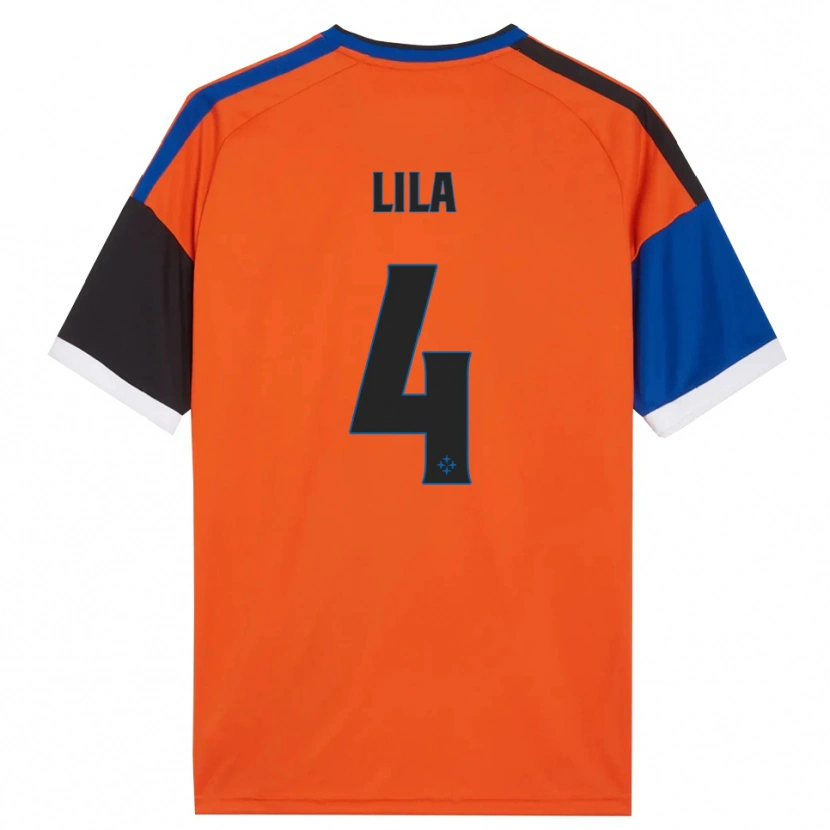 Danxen Donna Maglia Fabjan Lila #4 Arancione Blu Nero Bianco Kit Gara Away 2026/27 Maglietta