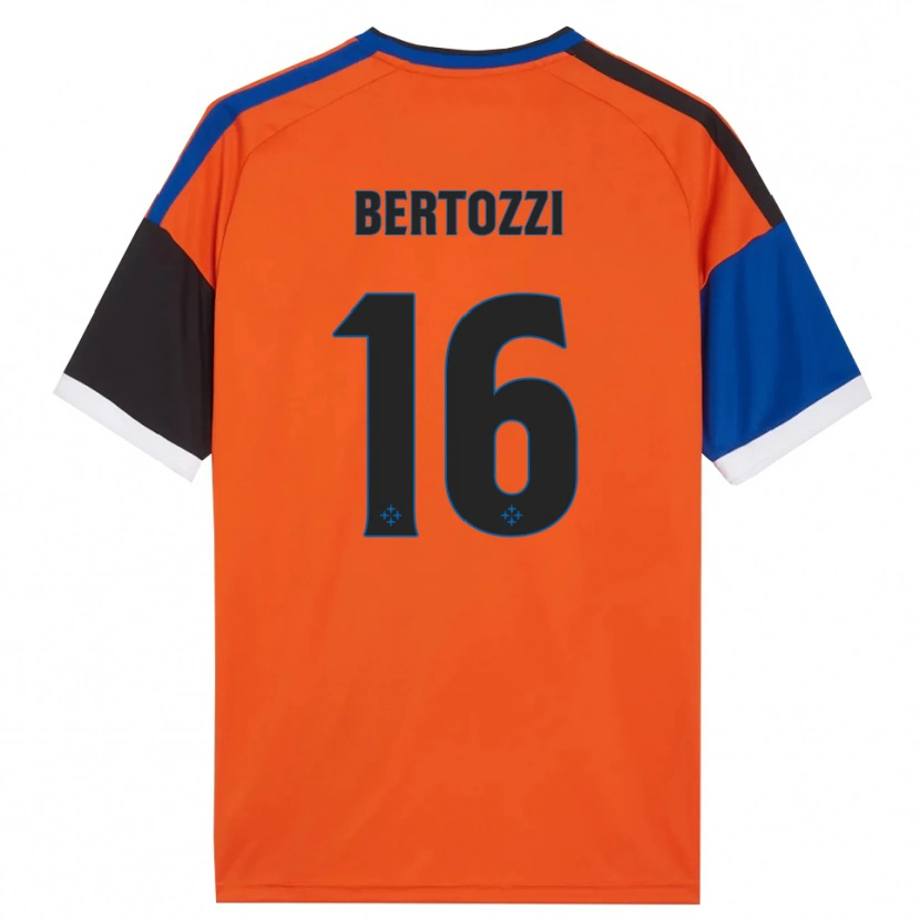 Danxen Donna Maglia Andrea Bertozzi #16 Arancione Blu Nero Bianco Kit Gara Away 2026/27 Maglietta