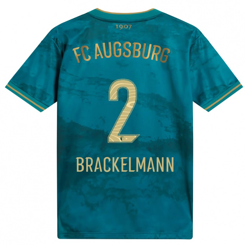Danxen Donna Maglia Calvin Brackelmann #2 Verde Marrone Kit Gara Away 2026/27 Maglietta