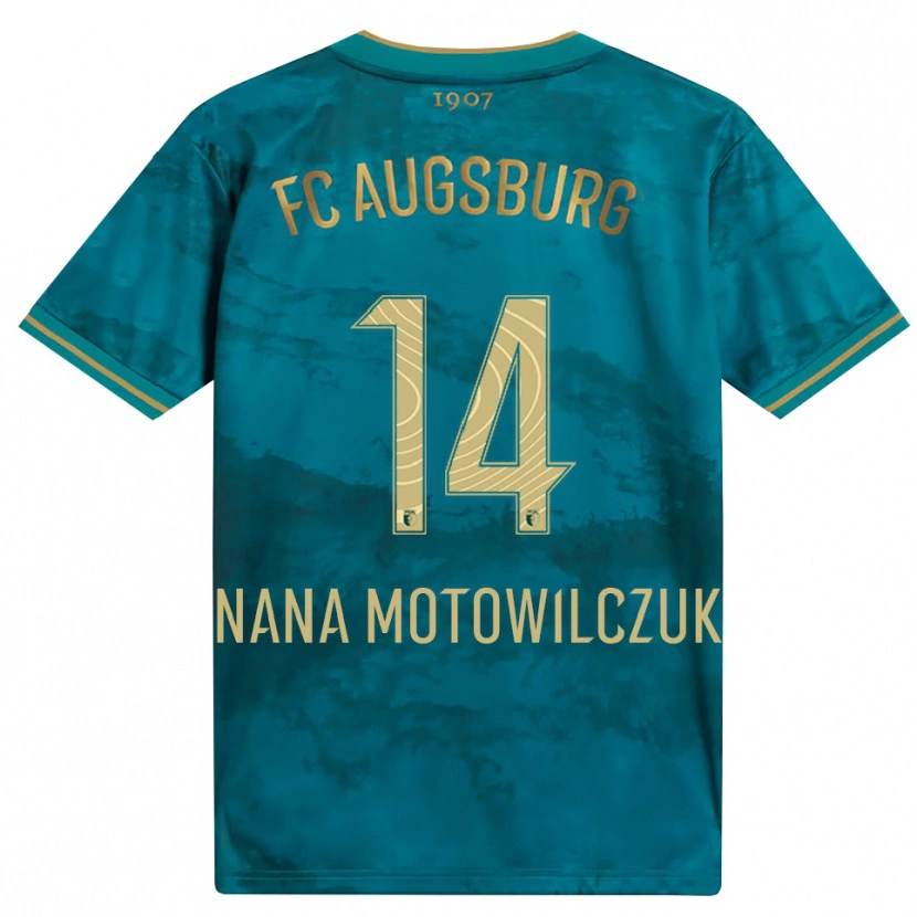 Danxen Donna Maglia Kevin Nana #14 Verde Marrone Kit Gara Away 2026/27 Maglietta
