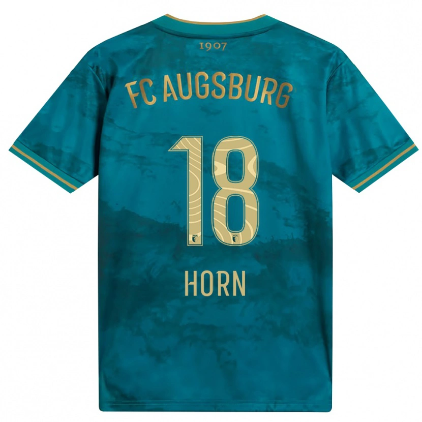 Danxen Donna Maglia Tobias Horn #18 Verde Marrone Kit Gara Away 2026/27 Maglietta