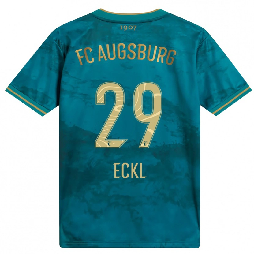 Danxen Donna Maglia Florian Eckl #29 Verde Marrone Kit Gara Away 2026/27 Maglietta