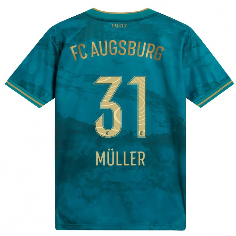 Danxen Donna Maglia Noah Müller #31 Verde Marrone Kit Gara Away 2026/27 Maglietta