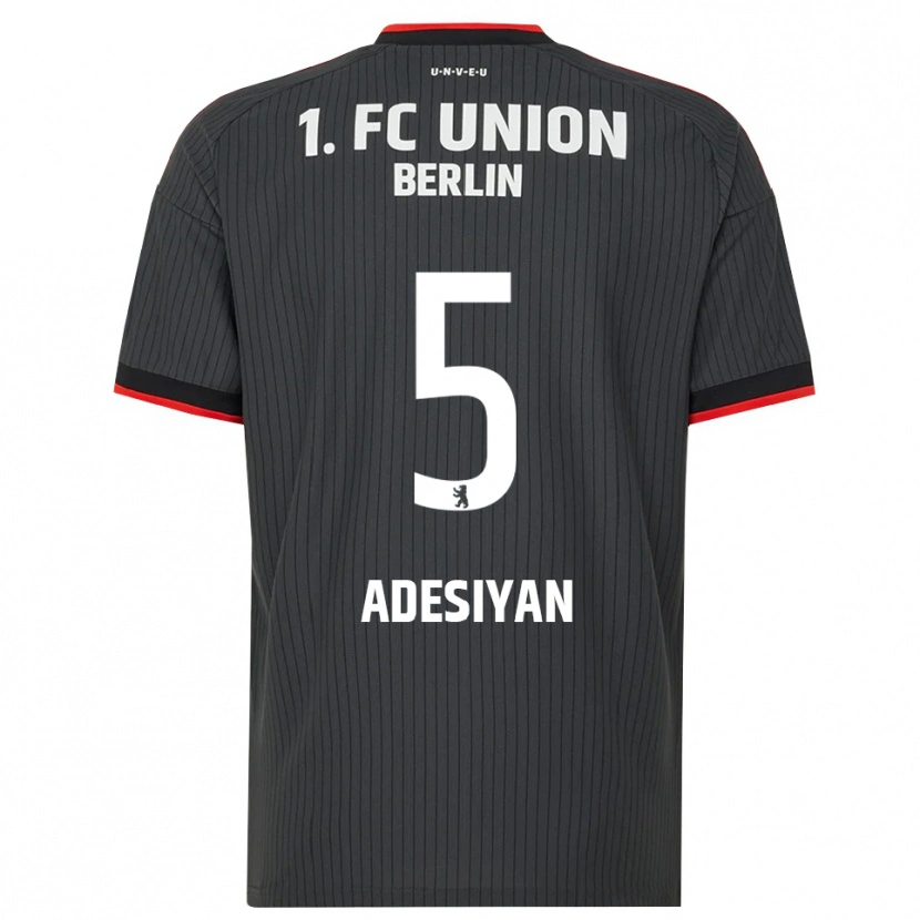 Danxen Donna Maglia Olufemi Adesiyan #5 Nero Bianco Rosso Kit Gara Away 2026/27 Maglietta