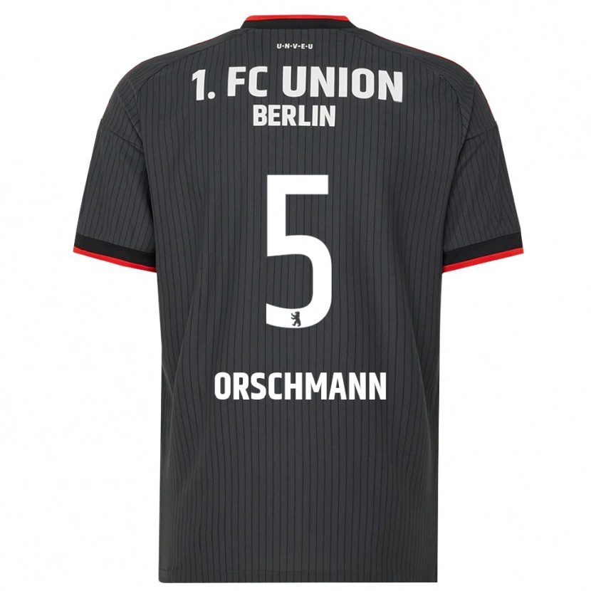 Danxen Donna Maglia Katja Orschmann #5 Nero Bianco Rosso Kit Gara Away 2026/27 Maglietta