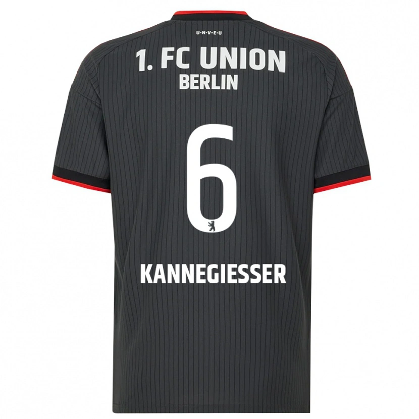 Danxen Donna Maglia Tom Kannegießer #6 Nero Bianco Rosso Kit Gara Away 2026/27 Maglietta