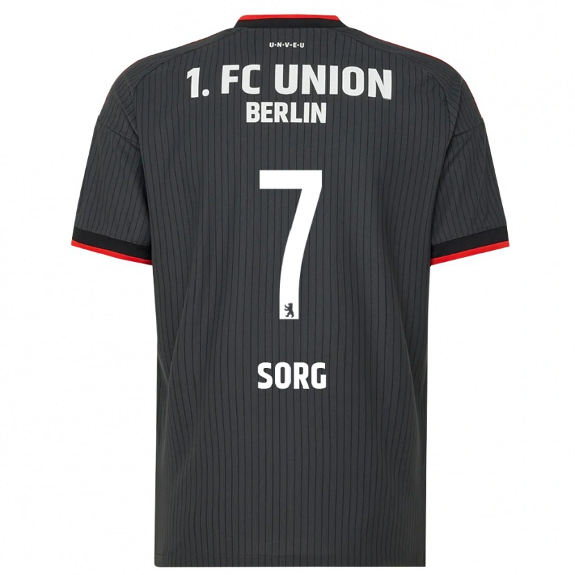Danxen Donna Maglia Leonard Sorg #7 Nero Bianco Rosso Kit Gara Away 2026/27 Maglietta