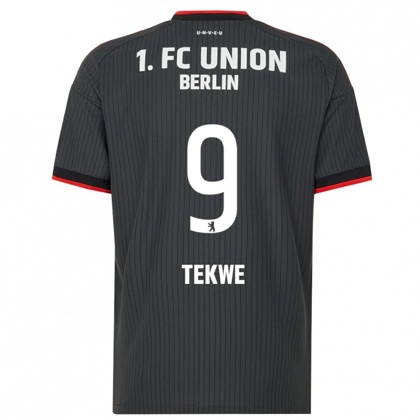 Danxen Donna Maglia Harry Tekwe #9 Nero Bianco Rosso Kit Gara Away 2026/27 Maglietta