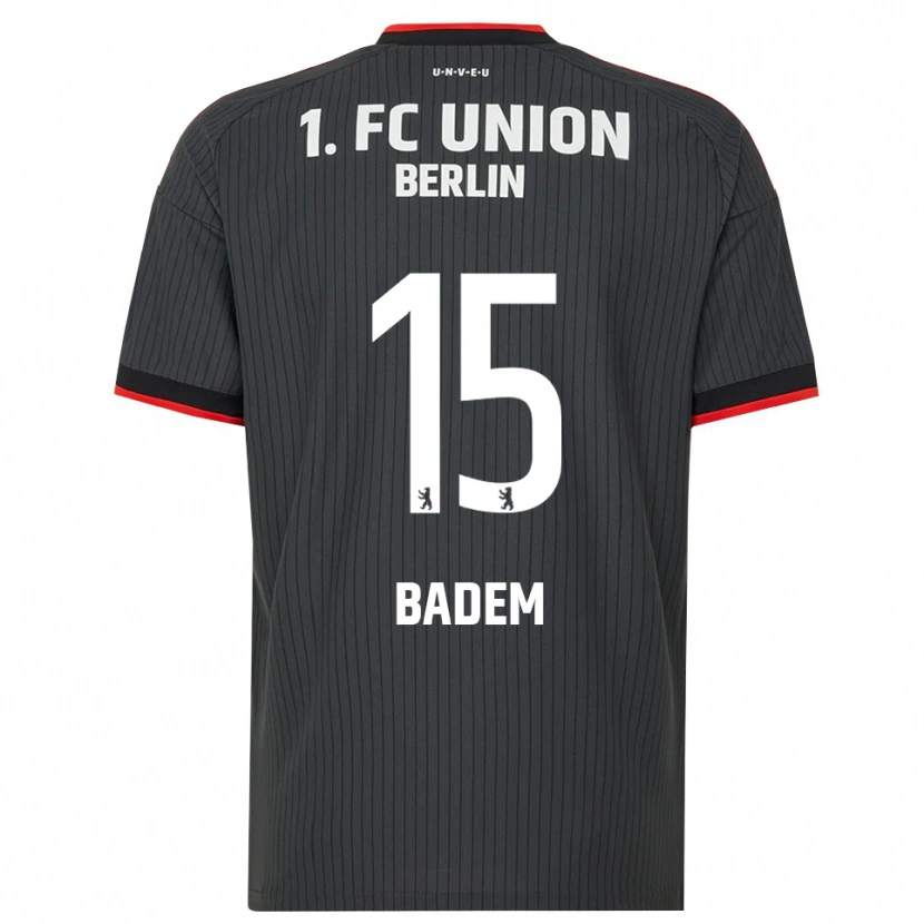 Danxen Donna Maglia Mert Badem #15 Nero Bianco Rosso Kit Gara Away 2026/27 Maglietta