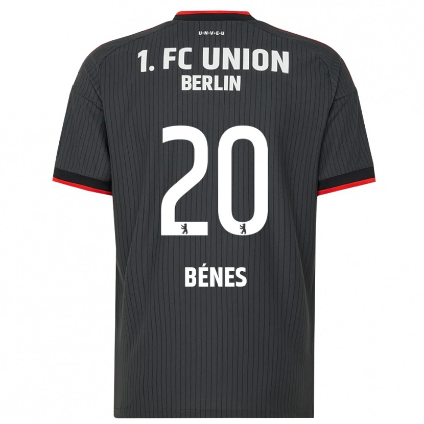 Danxen Donna Maglia Laszlo Benes #20 Nero Bianco Rosso Kit Gara Away 2026/27 Maglietta