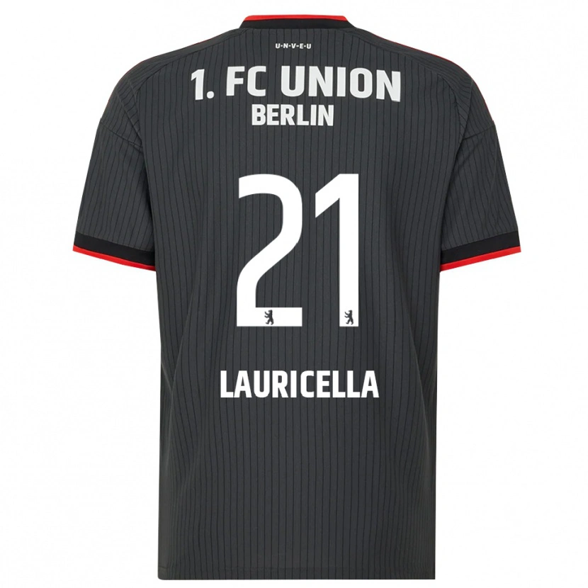 Danxen Donna Maglia Guiseppe Lauricella #21 Nero Bianco Rosso Kit Gara Away 2026/27 Maglietta