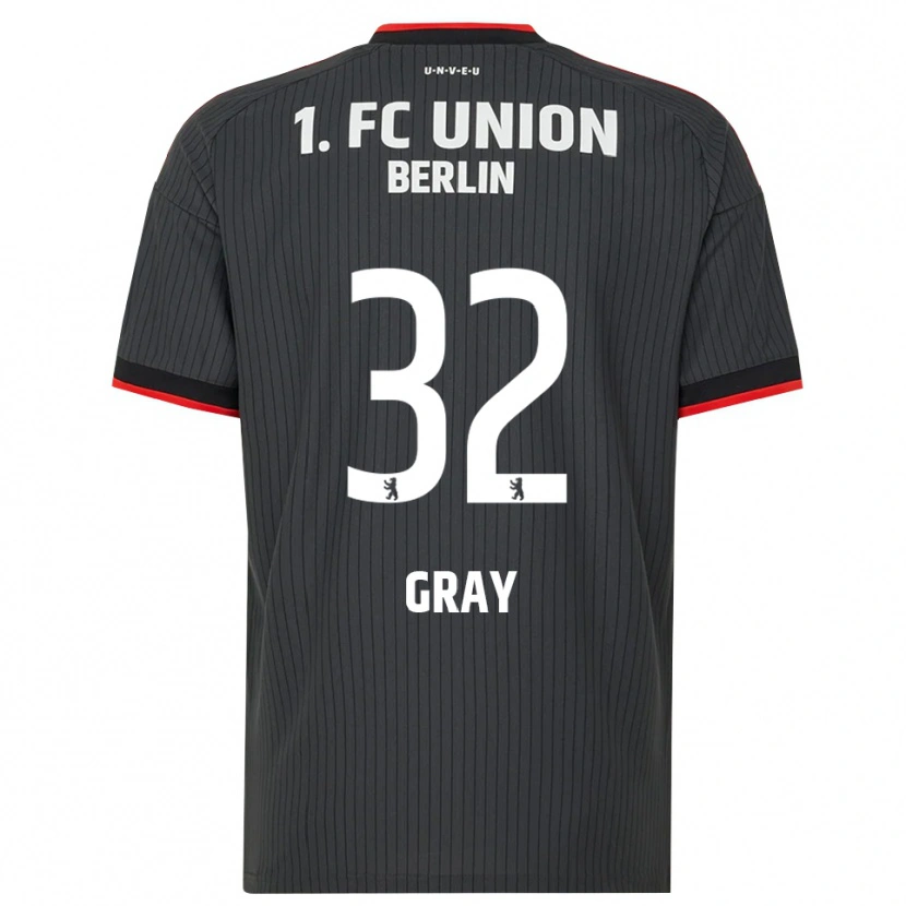 Danxen Donna Maglia Mekhi Gray #32 Nero Bianco Rosso Kit Gara Away 2026/27 Maglietta