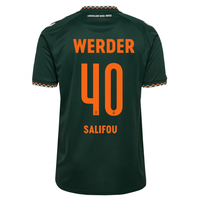Danxen Donna Maglia Dikeni Salifou #40 Verde Scuro Arancione Bianco Kit Gara Away 2026/27 Maglietta