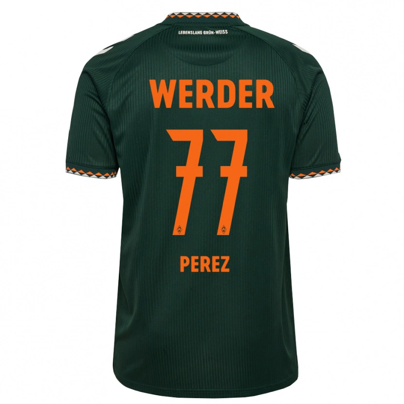 Danxen Donna Maglia Catalina Pérez Jaramillo #77 Verde Scuro Arancione Bianco Kit Gara Away 2026/27 Maglietta