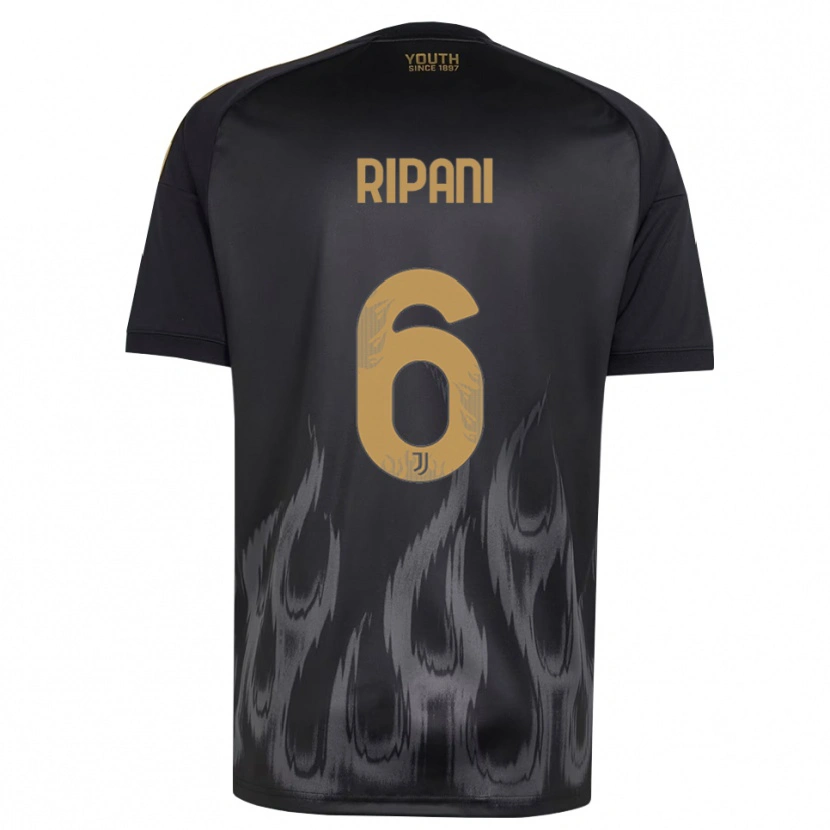 Danxen Donna Maglia Diego Ripani #6 Nero Marrone Kit Gara Third 2026/27 Maglietta