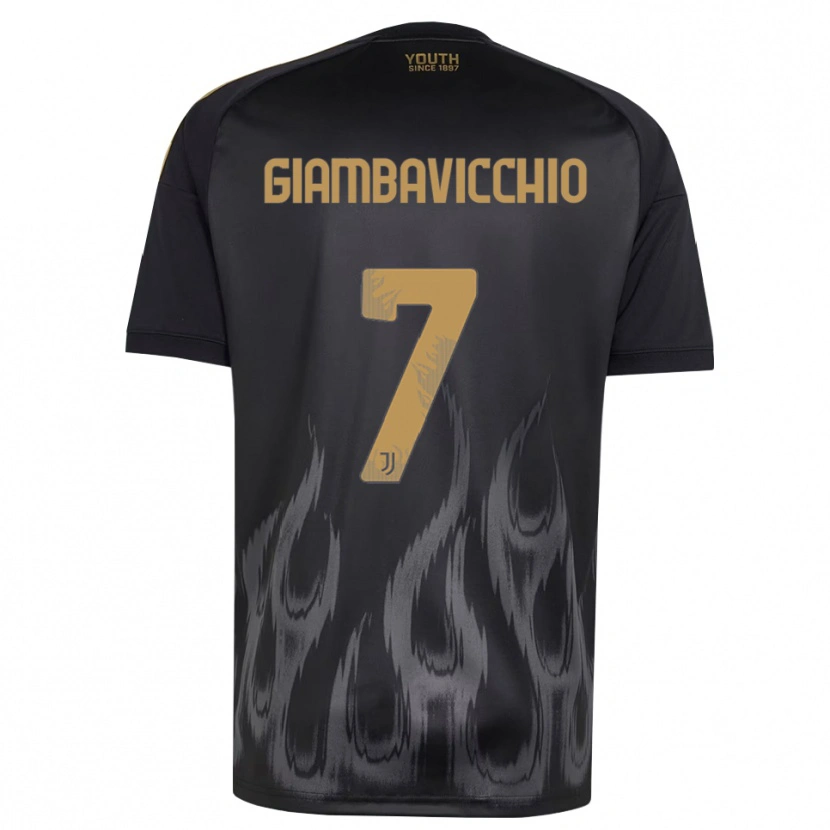 Danxen Donna Maglia Franco Giambavicchio #7 Nero Marrone Kit Gara Third 2026/27 Maglietta