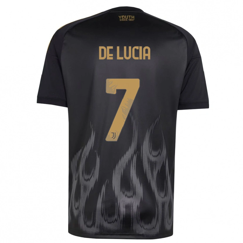 Danxen Donna Maglia Raffaele De Lucia #7 Nero Marrone Kit Gara Third 2026/27 Maglietta