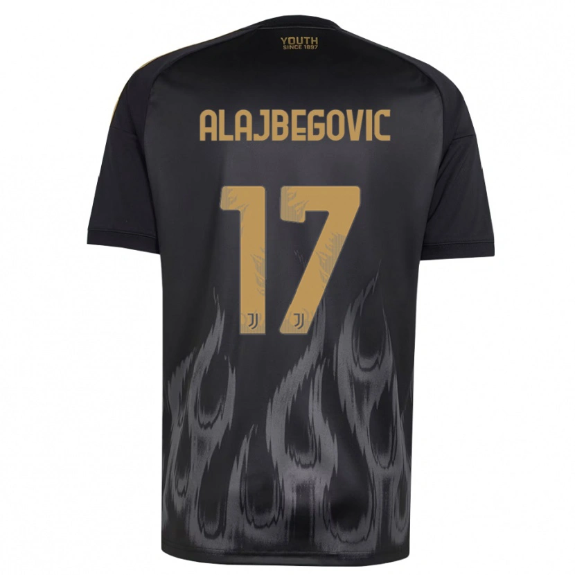 Danxen Donna Maglia Kerim Alajbegovic #17 Nero Marrone Kit Gara Third 2026/27 Maglietta