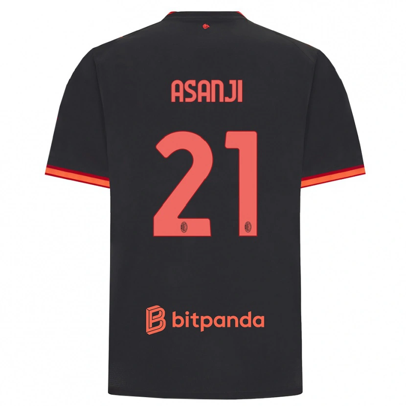 Danxen Donna Maglia Levis Asanji #21 Rosso Nero Kit Gara Third 2026/27 Maglietta