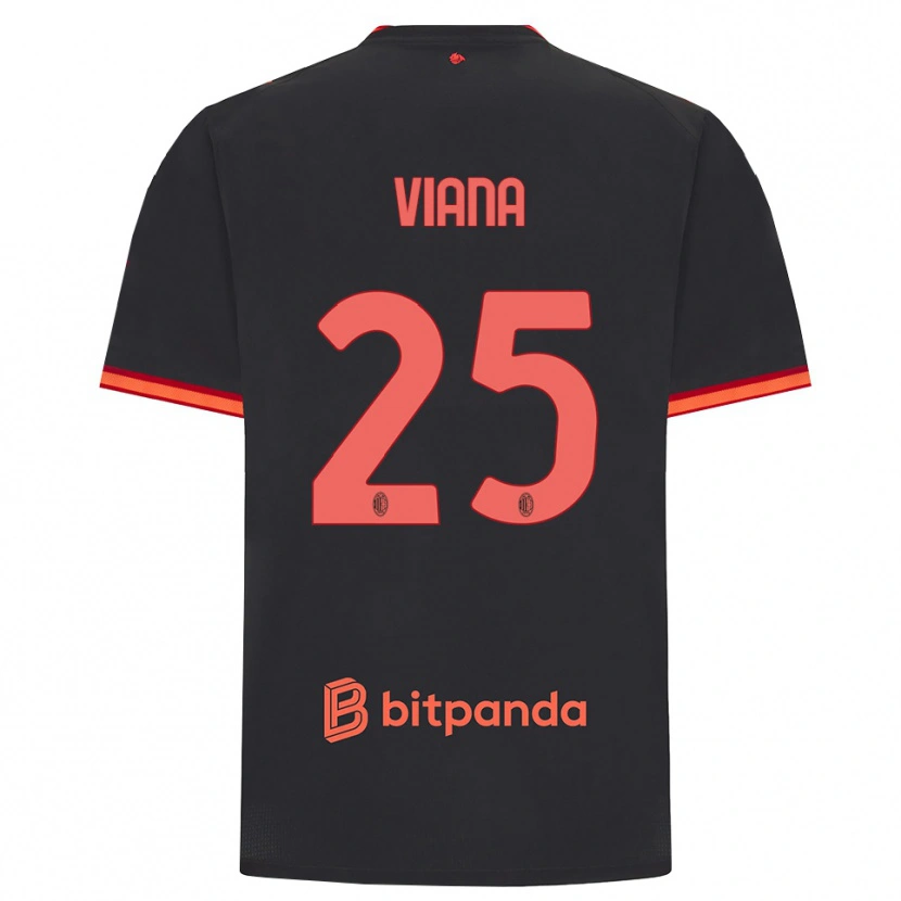Danxen Donna Maglia Viana Seedorf #25 Rosso Nero Kit Gara Third 2026/27 Maglietta