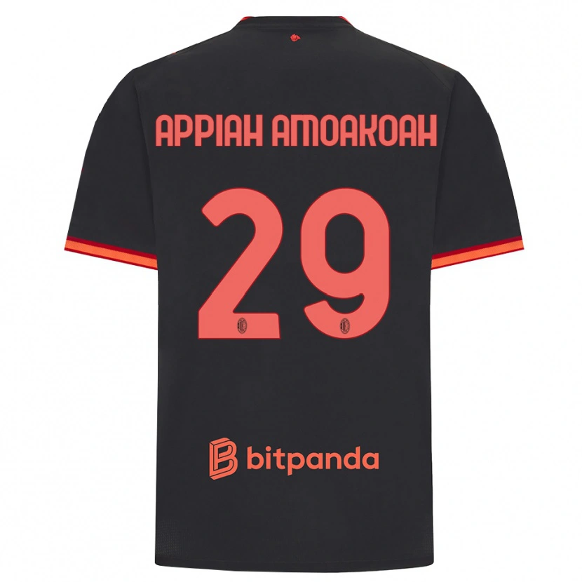 Danxen Donna Maglia Karen Appiah Amoakoah #29 Rosso Nero Kit Gara Third 2026/27 Maglietta