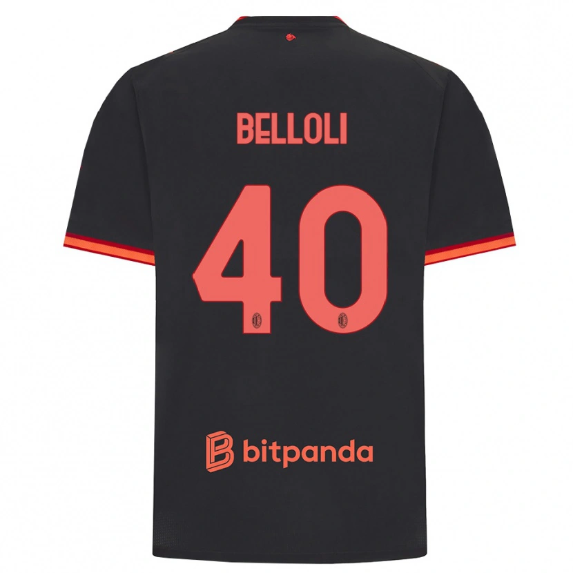 Danxen Donna Maglia Sofia Belloli #40 Rosso Nero Kit Gara Third 2026/27 Maglietta