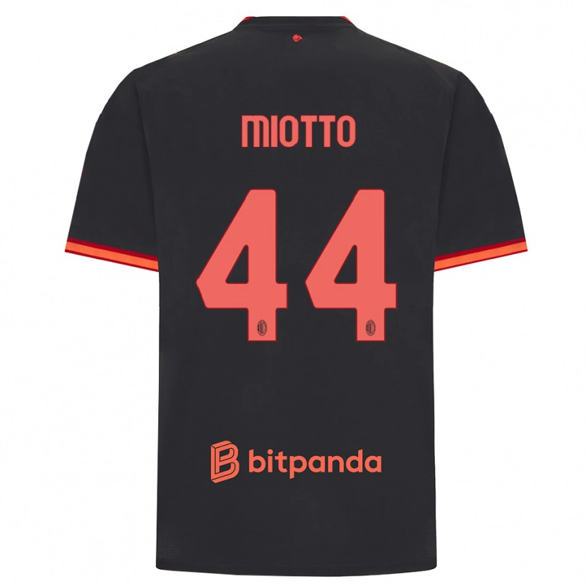 Danxen Donna Maglia Giorgia Miotto #44 Rosso Nero Kit Gara Third 2026/27 Maglietta