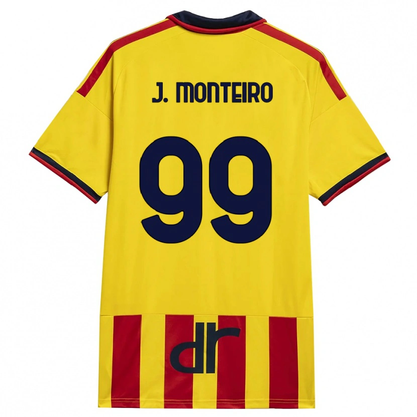 Danxen Donna Maglia Joël Monteiro #99 Giallo Rosso Kit Gara Home 2026/27 Maglietta
