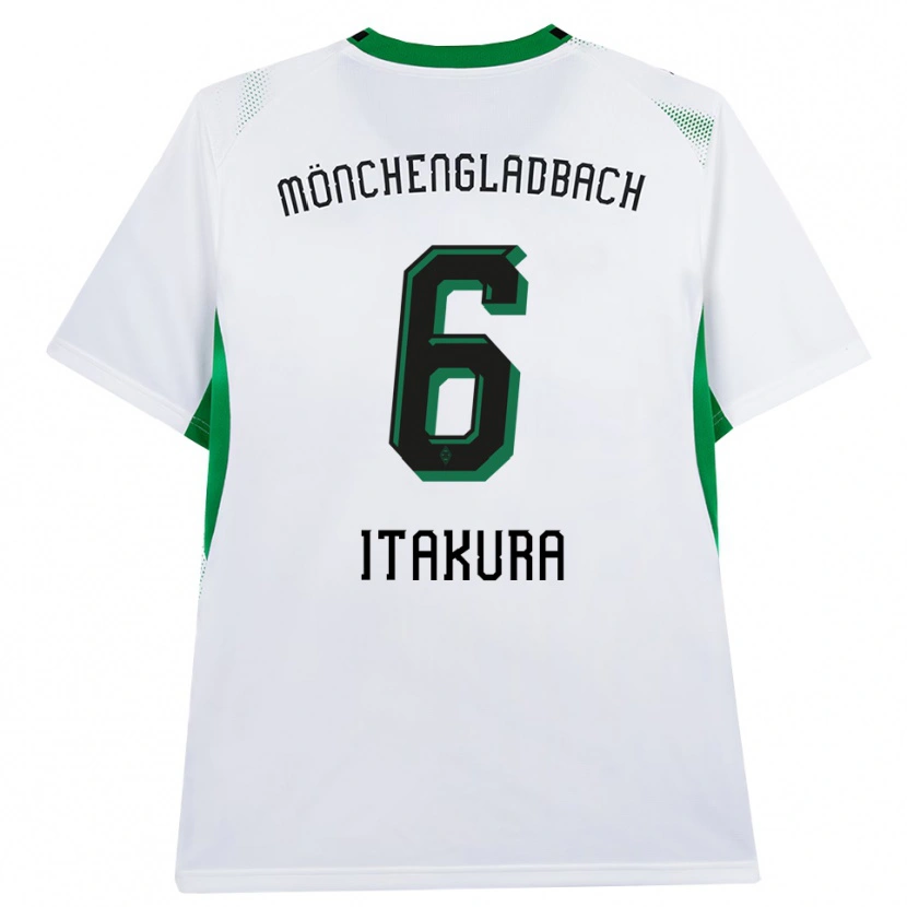 Danxen Bambino Maglia Ko Itakura #6 Bianco Nero Verde Kit Gara Home 2026/27 Maglietta