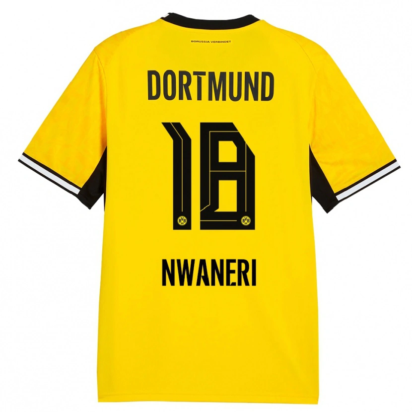 Danxen Bambino Maglia Ethan Nwaneri #18 Giallo Nero Bianco Kit Gara Home 2026/27 Maglietta
