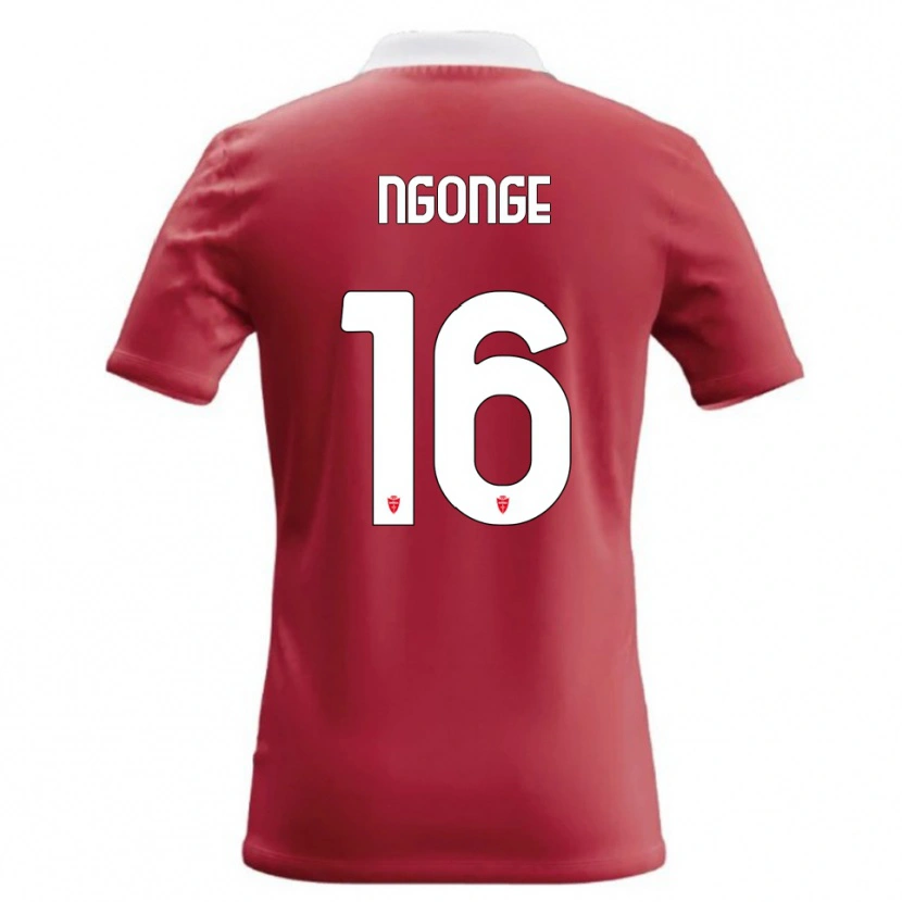 Danxen Bambino Maglia Cyril Ngonge #16 Rosso Bianco Kit Gara Home 2026/27 Maglietta
