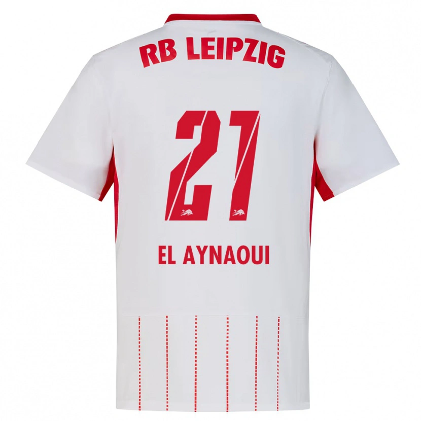 Danxen Bambino Maglia Neil El Aynaoui #21 Rosso Bianco Giallo Kit Gara Home 2026/27 Maglietta