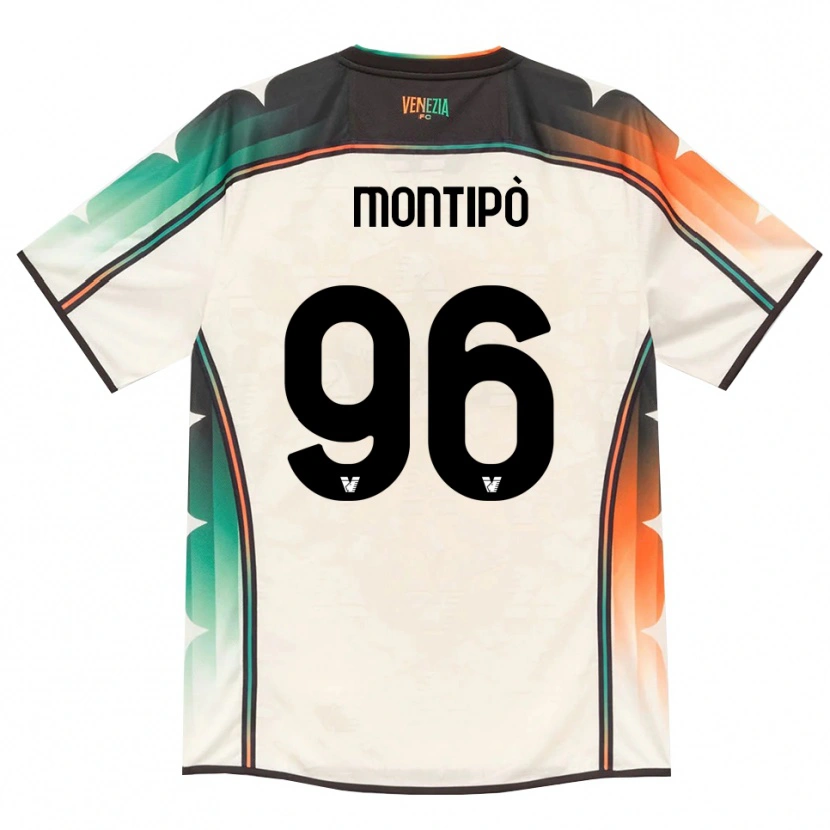 Danxen Bambino Maglia Lorenzo Montipò #96 Oldlace Arancio Verde Kit Gara Away 2026/27 Maglietta