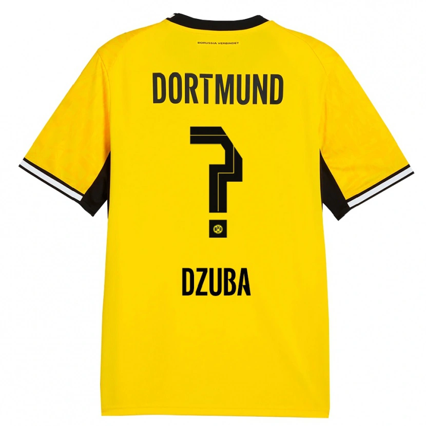 Danxen Bambino Maglia Fabian Dzuba #0 Giallo Nero Bianco Kit Gara Home 2026/27 Maglietta